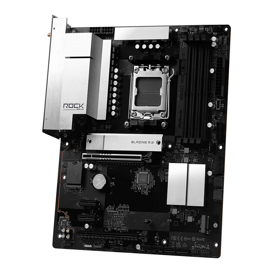 Pllakë Amë AMD AM5 ASRock B850 Rock WiFi7/ ATX / HDMI - 5