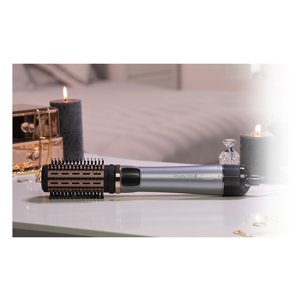 Stilues për flokë me ajër Remington Keratin Protect AS8810 / Rotating / Ceramic / 1000 W / 2 Furça - Zezë/Ari/Hiri - 4