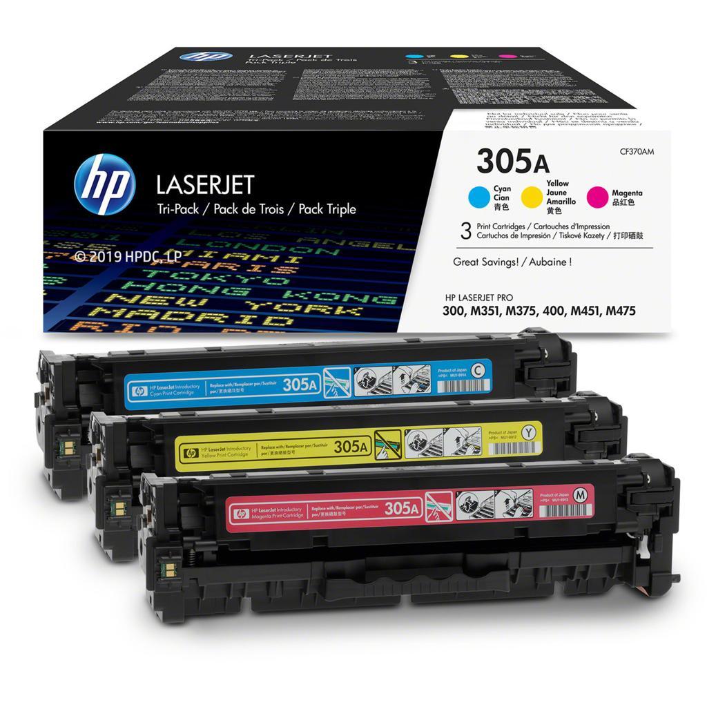 Toner HP 305A / CF370AM / Multipack / 7.800 faqe – Shumëngjyrësh - 1