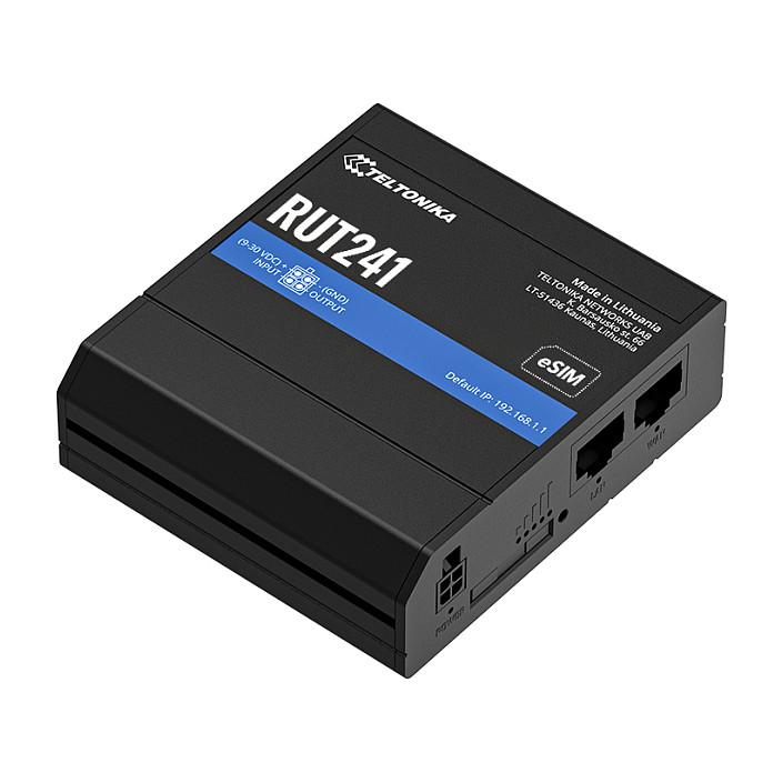 Ruter Teltonika RUT241, 4G LTE Cat 4, Wi-Fi 4, 2.4GHz, 2x RJ45 10/100Mbps - Zezë