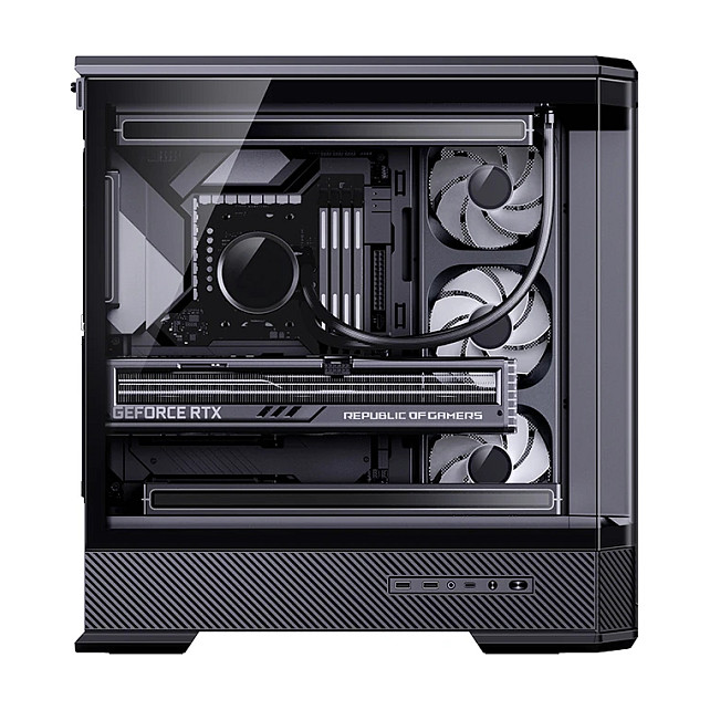 Kasë PC Jonsbo D400 / Midi Tower / ATX / Tempered Glass - Zezë - 20