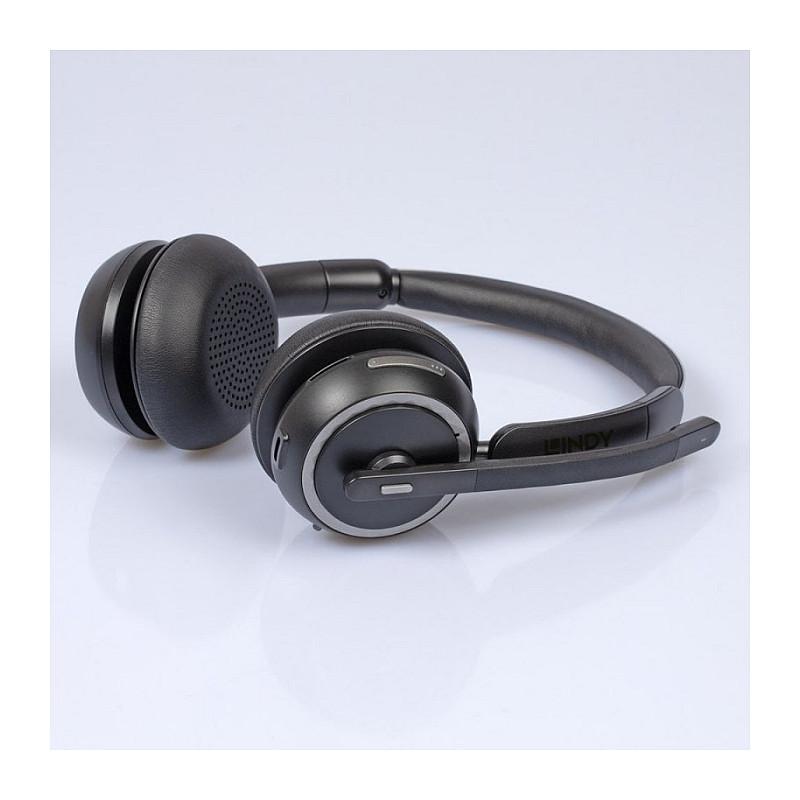 Kufje pa kabllo Lindy L118 / On-Ear / Bluetooth 5.2 / 40 mm / Noise Cancelling / 50 orë / Mikrofon – Zezë - 4