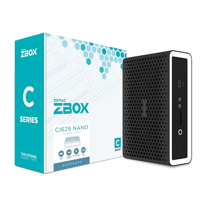 ZOTAC ZBOX CI629 Nano Barebone Mini PC Intel Core i3-1315U / 2x DDR5 SO-DIMM / M.2 SATA & NVMe / Fanless / Wi-Fi 6 / Dual LAN – E zezë - 7