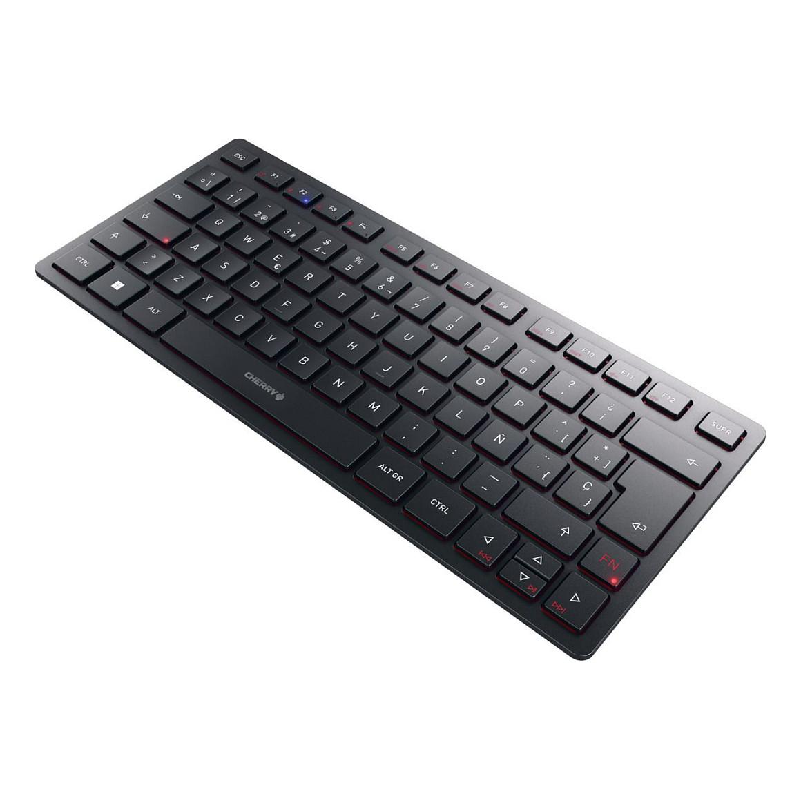 Tastierë Pa kabllo CHERRY KW 9200 MINI / 75% / 79 Keys / Scissor / USB / RF Wireless / Bluetooth - Zezë - 5