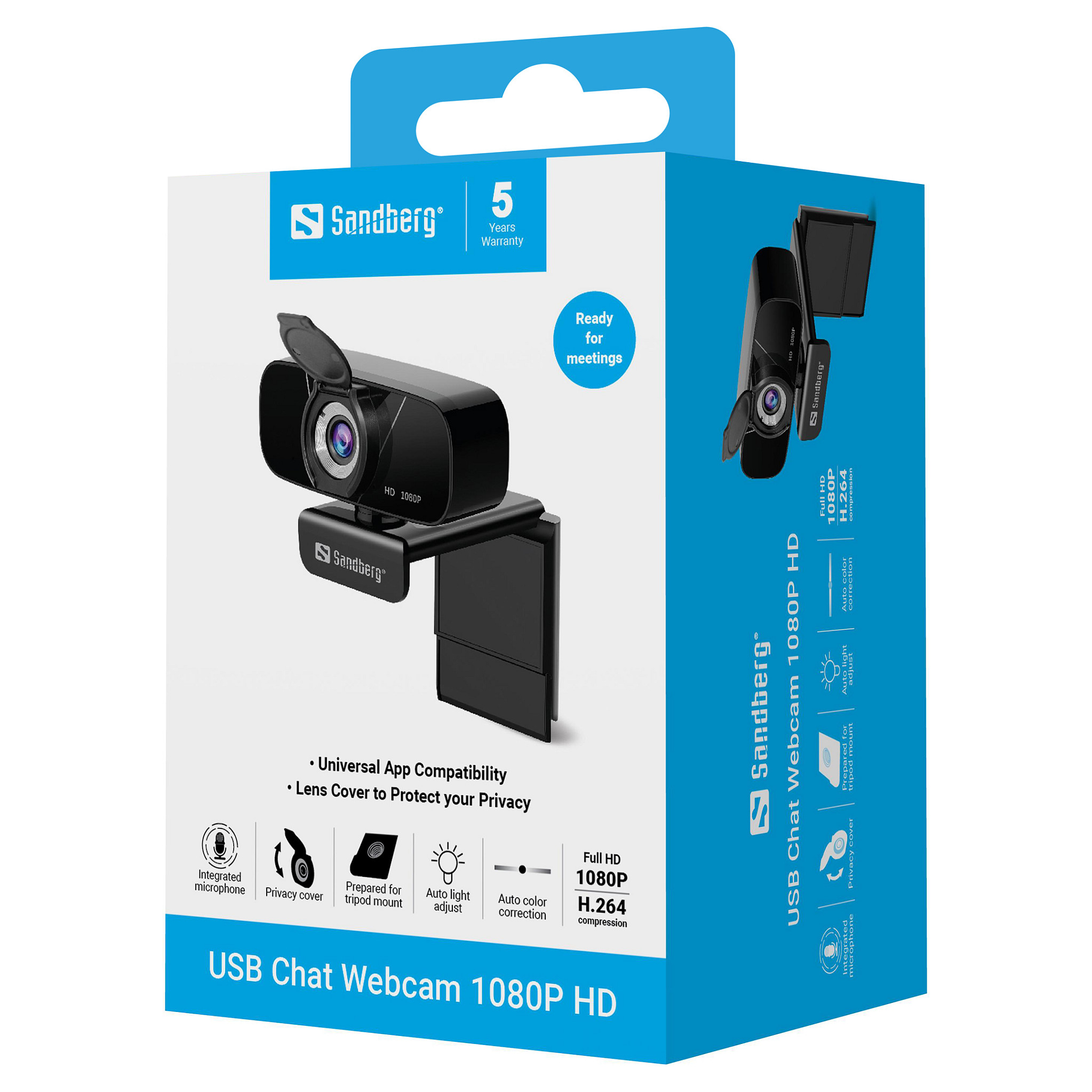 Webcam Sandberg USB Chat / Full HD 1080p – Zezë - 5