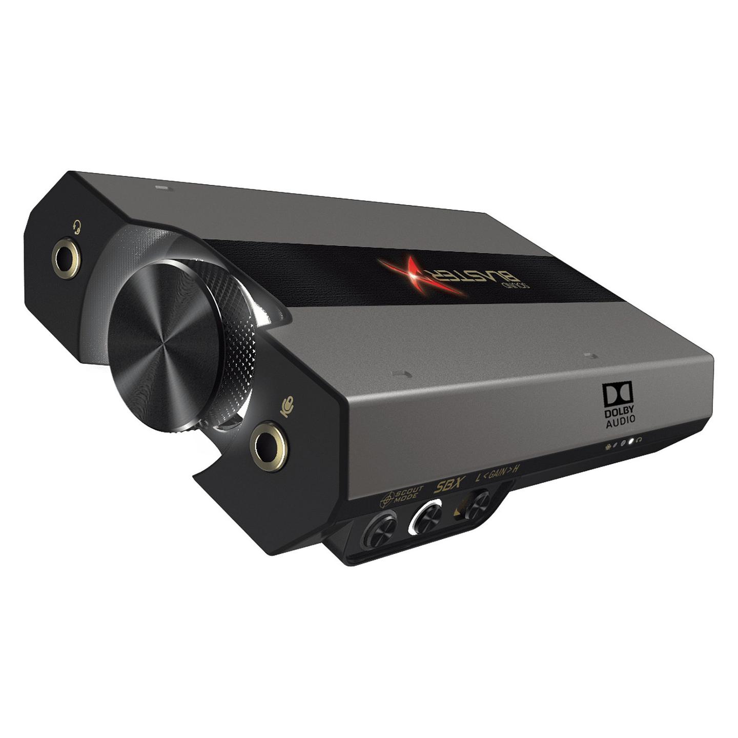 Kartelë zanore e jashtme Creative Sound BlasterX G6, USB, DAC 32-bit/384 kHz, SNR 130 dB, Dolby Digital, surround virtual 7.1 - Zezë - 3