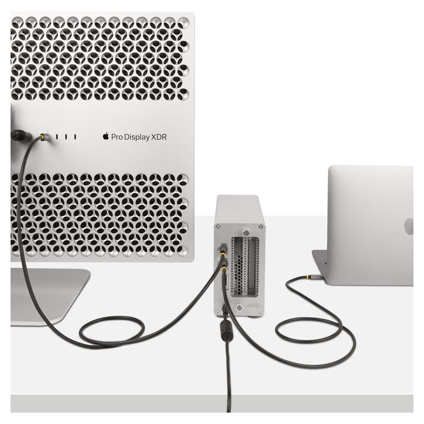 Kabllo USB StarTech.com CC1M-40G-USB-CABLE / USB-C në USB-C / USB4 Gen 2x2 / 40 Gbit/s / PD 100W / 5A / 8K 120Hz / 1m - Hiri/Zezë - 9