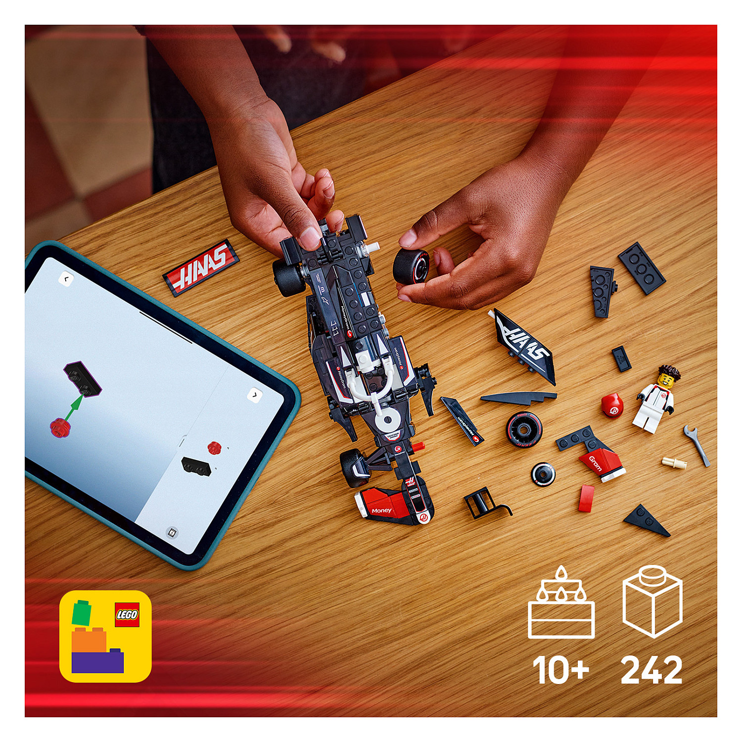 LEGO Speed Champions MoneyGram Haas F1 Team VF-24 Racing Car 77250 - 19