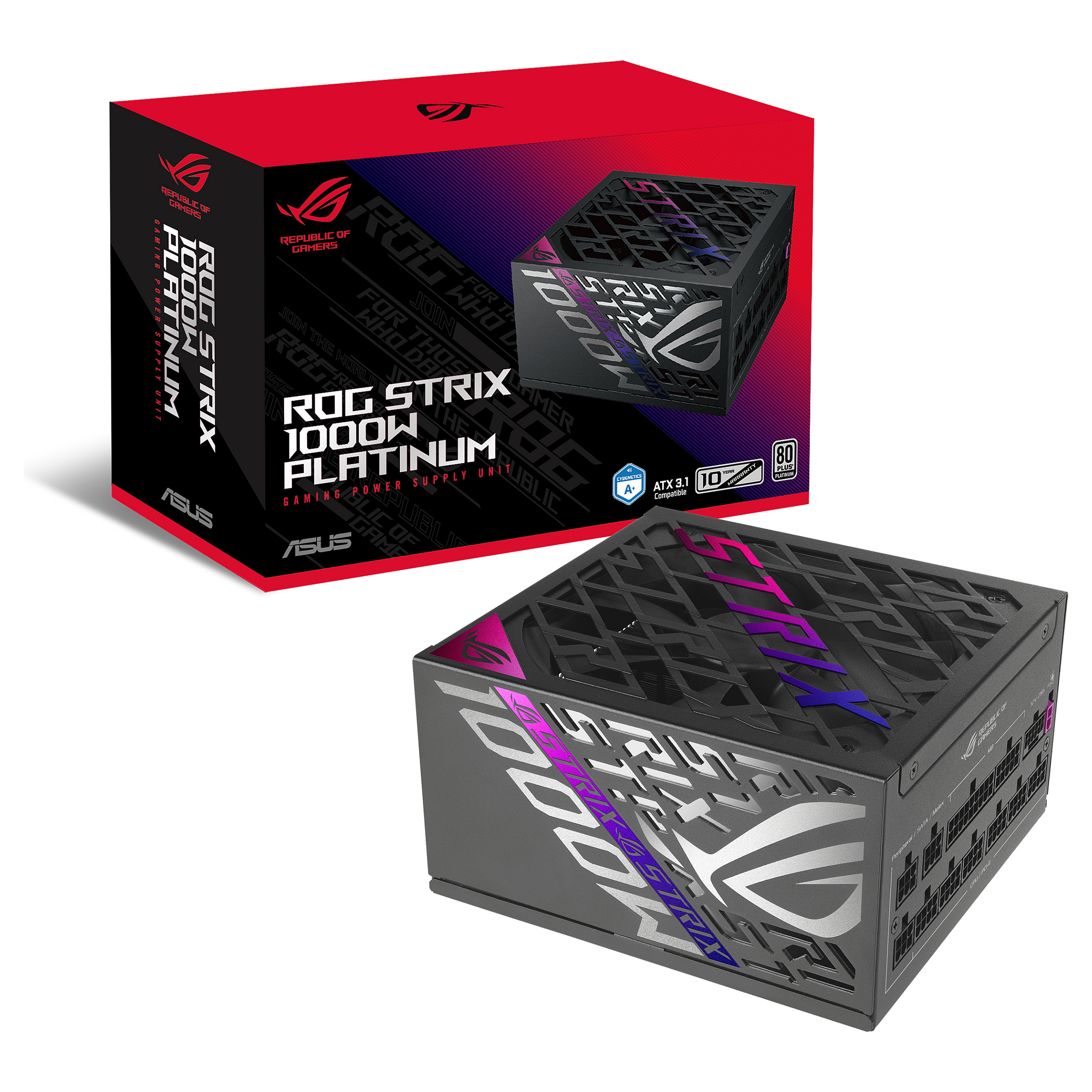 Furnizues Energjie ASUS ROG STRIX‑1000P‑G / 1000W / 80 PLUS Platinum / ATX - Zezë - 16