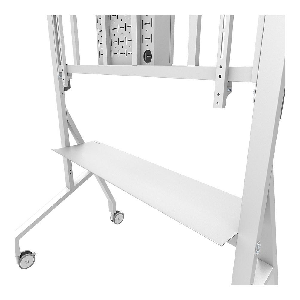 Mbajtëse për TV Neomounts FL50-575WH1 / 65–115" / deri 125kg / VESA 100x100–1100x600 / Lartësi e Rregullueshme / Me Rrota - Bardhë - 7