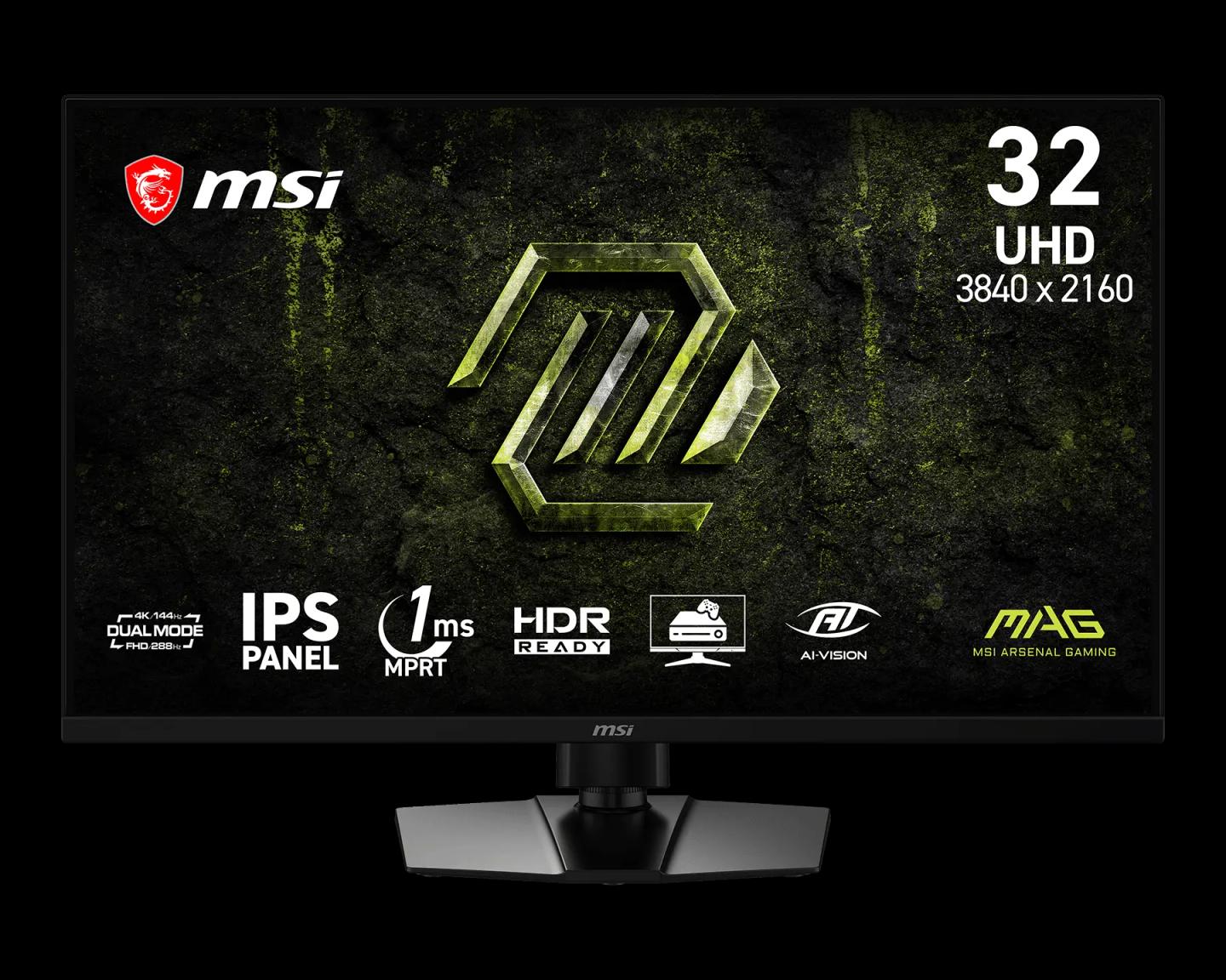 Monitor Gaming MSI MAG 321UPD E14, 32", UHD 4K IPS, 144Hz, 1ms, 2xHDMI+DP - Zezë