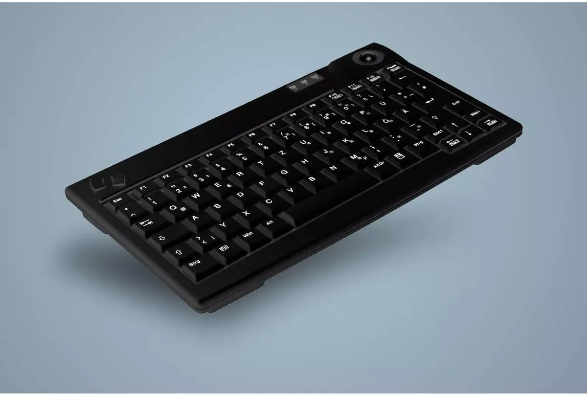 Tastierë me kabllo / Cherry Active Key AK-440 / Mekanike / USB / QWERTZ DE / TKL / Trackball i integruar - E zezë  - 2
