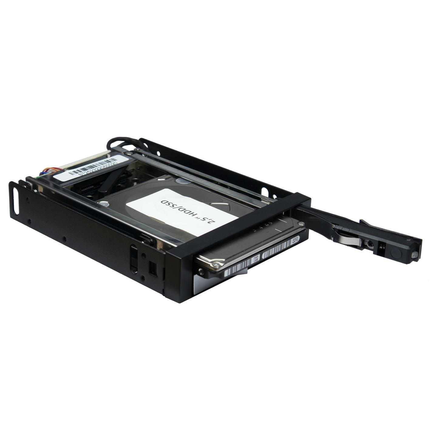 Këllëf për disqe Inter-Tech ST-2523, 2x 2.5", SATA III, Hot-Swap, 1x 3.5" - Zezë - 3