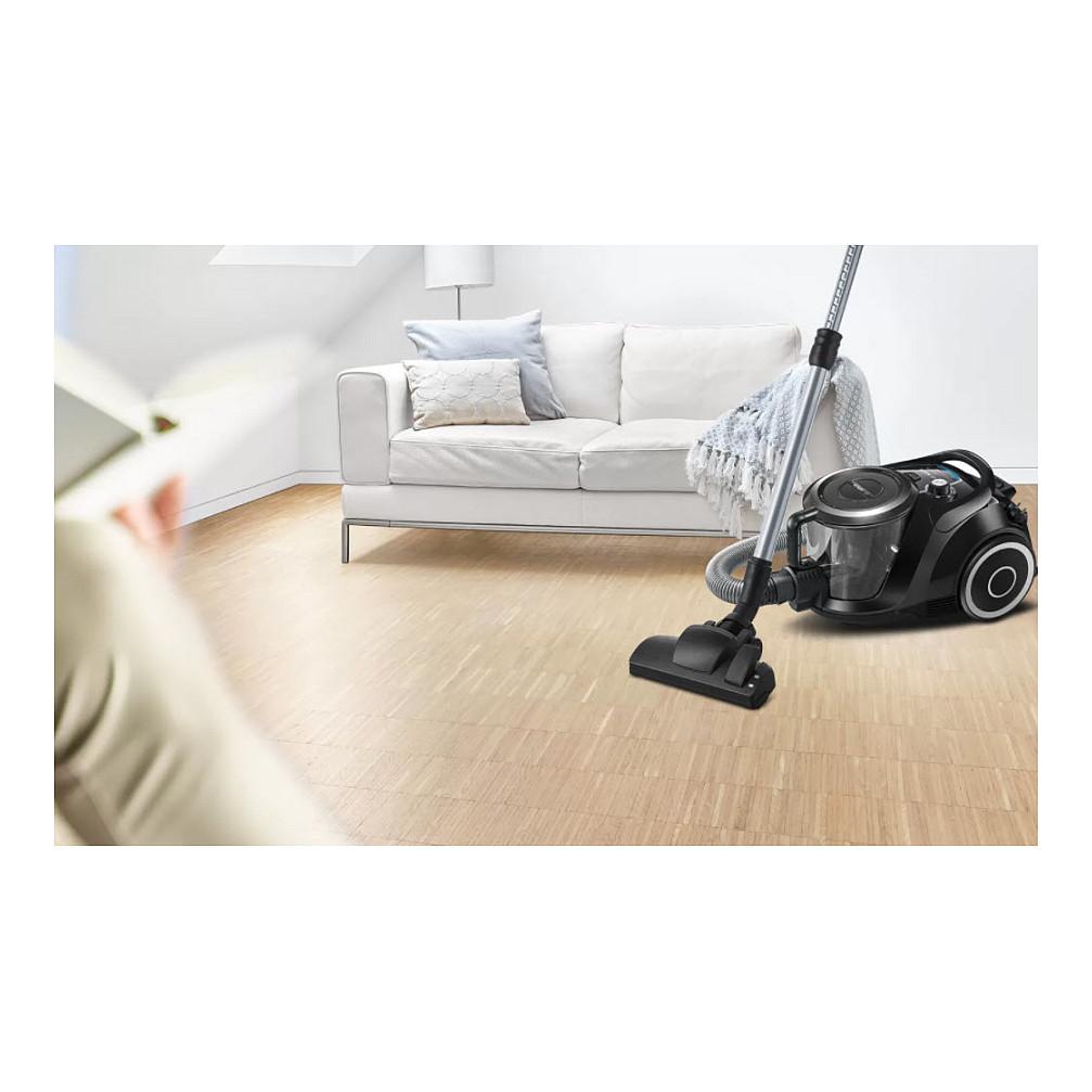 Fshesë Elektrike Bosch Serie 6 BGC41XSIL, 700W, Pa Qese, Kapacitet 2.4L, Filtër UltraAllergy, 68 dB – Zezë - 8