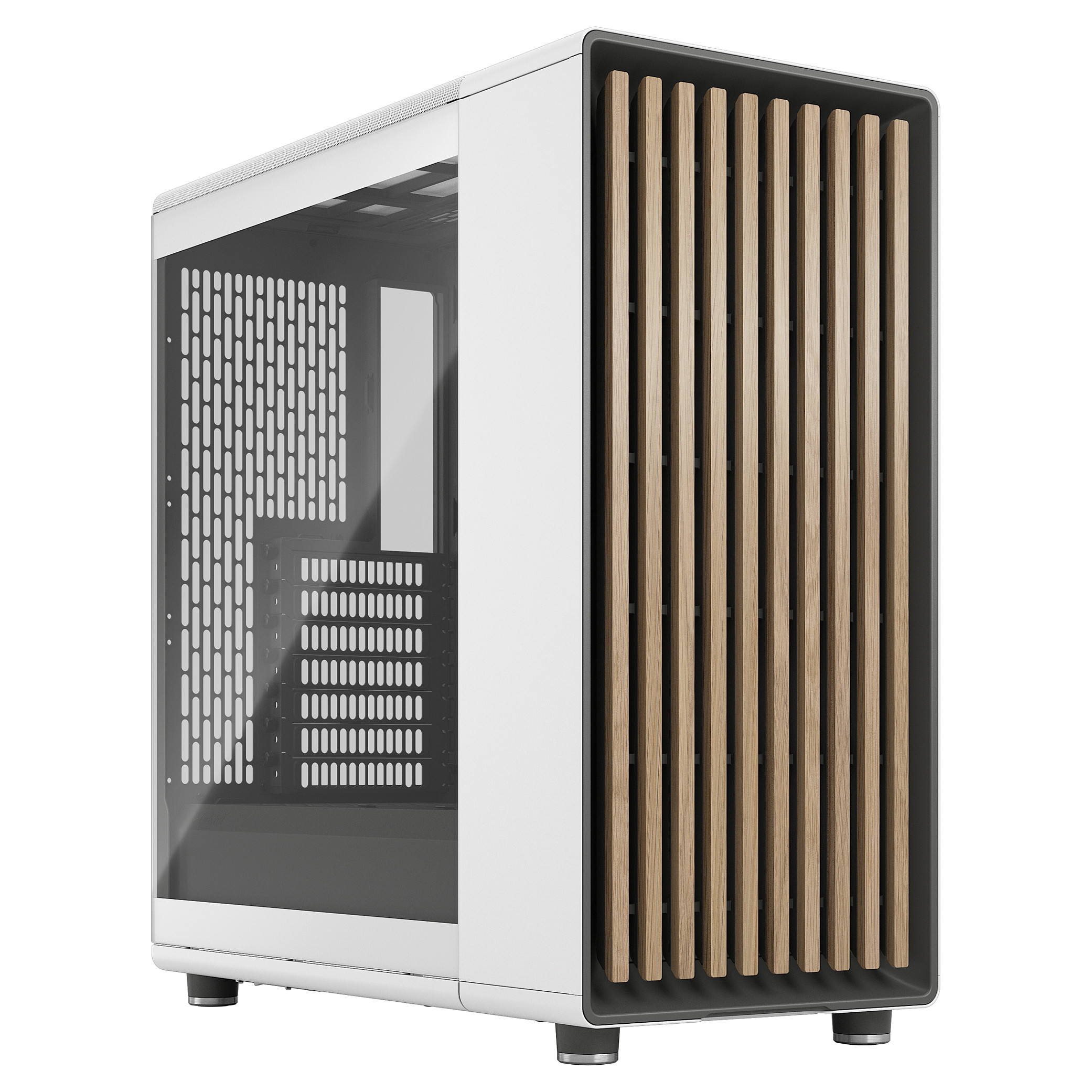 Kasë PC Fractal Design North / Midi Tower / ATX / 2x 140mm Fan - Bardhë - 1