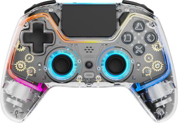 Kontroller për Sony DELTACO GAM-169-T Playstation 4 / Wireless / Bluetooth – Transparent
