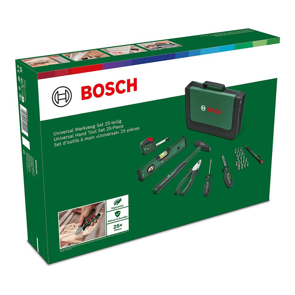 Set Veglash Pune Bosch Universal 1 600 A02 BY6, 25 Pjesë, Çantë Tekstili - Zezë/Gjelbër - 4