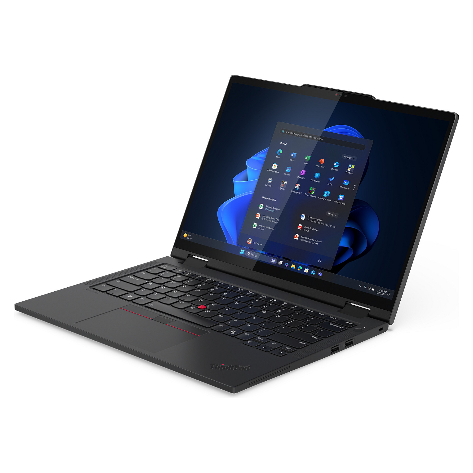 Laptop Lenovo ThinkPad T14s 2in1 G1 / Ultra 7 255U / 32GB LPDDR5x / 1TB / 14" WUXGA IPS AG Touch / Integrated Intel Graphics / DE  - Zezë - 5