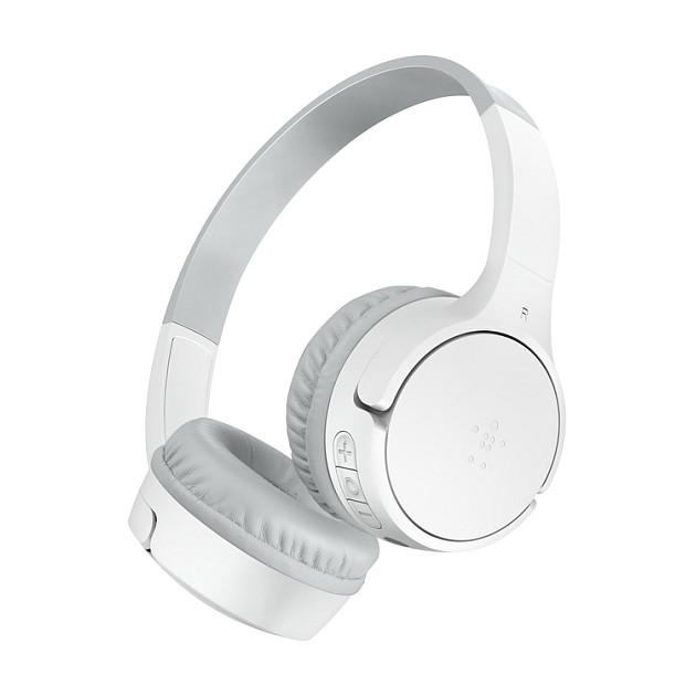 Kufje pa kabllo Belkin SoundForm Mini, Bluetooth 5.3, On-Ear, 85dB, 30 Orë, USB-C - Bardhë