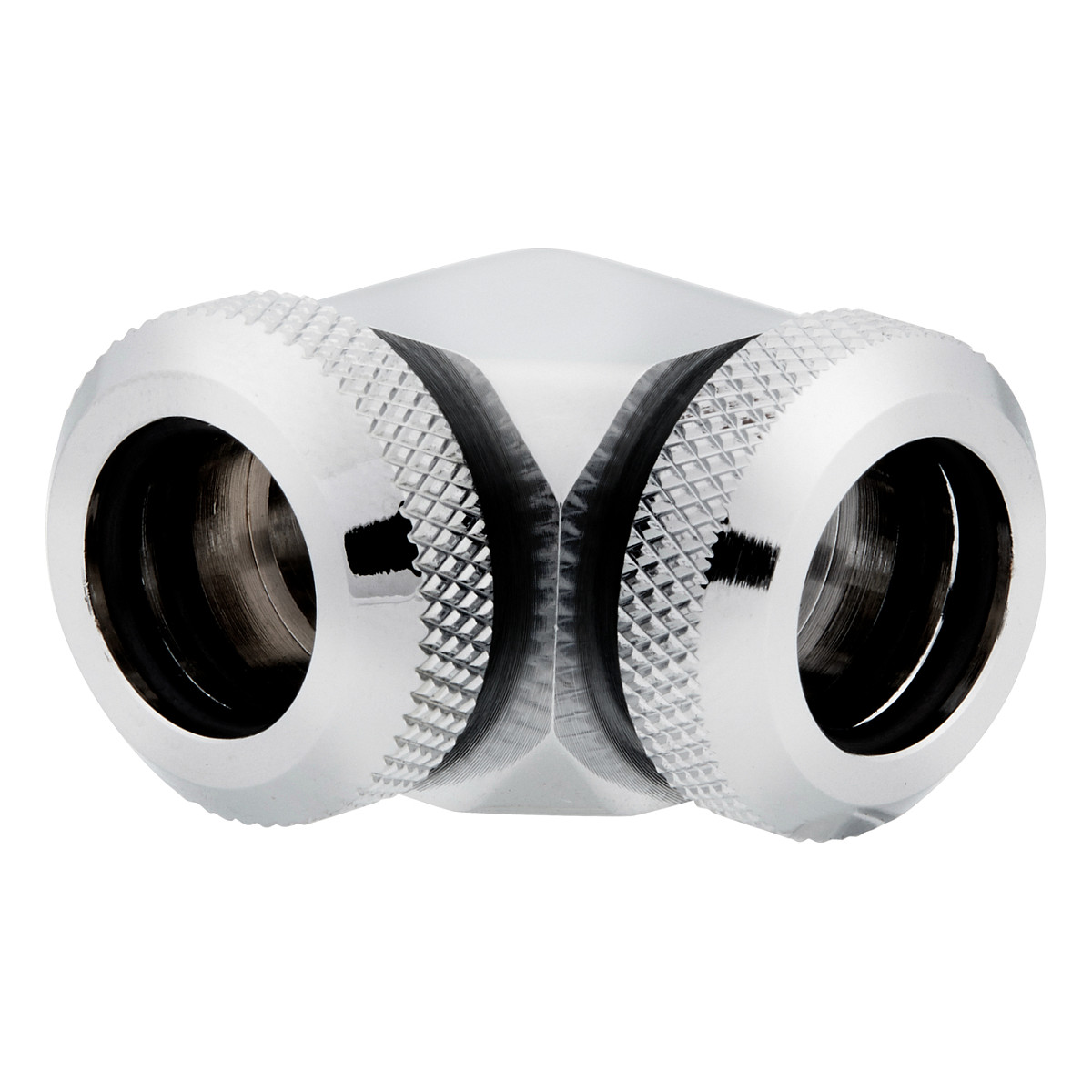 Aksesor për Ftohës Corsair Hydro X Series XF Hardline 90° / 12mm OD / 2 copë / G1/4" BSPP / Custom Watercooling – Krom - 2