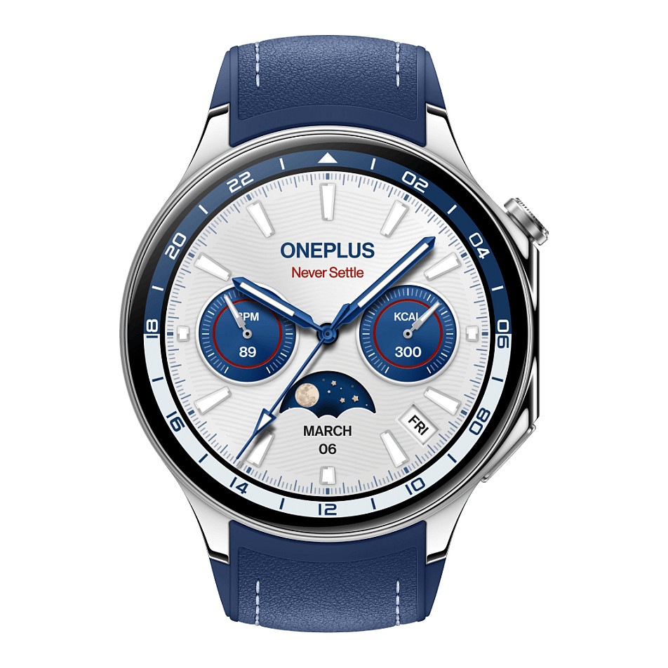Orë e Mençur OnePlus Watch 2 / 47 mm / AMOLED 1.43" / GPS / Monitorim i Rrahjeve të Zemrës – Blu