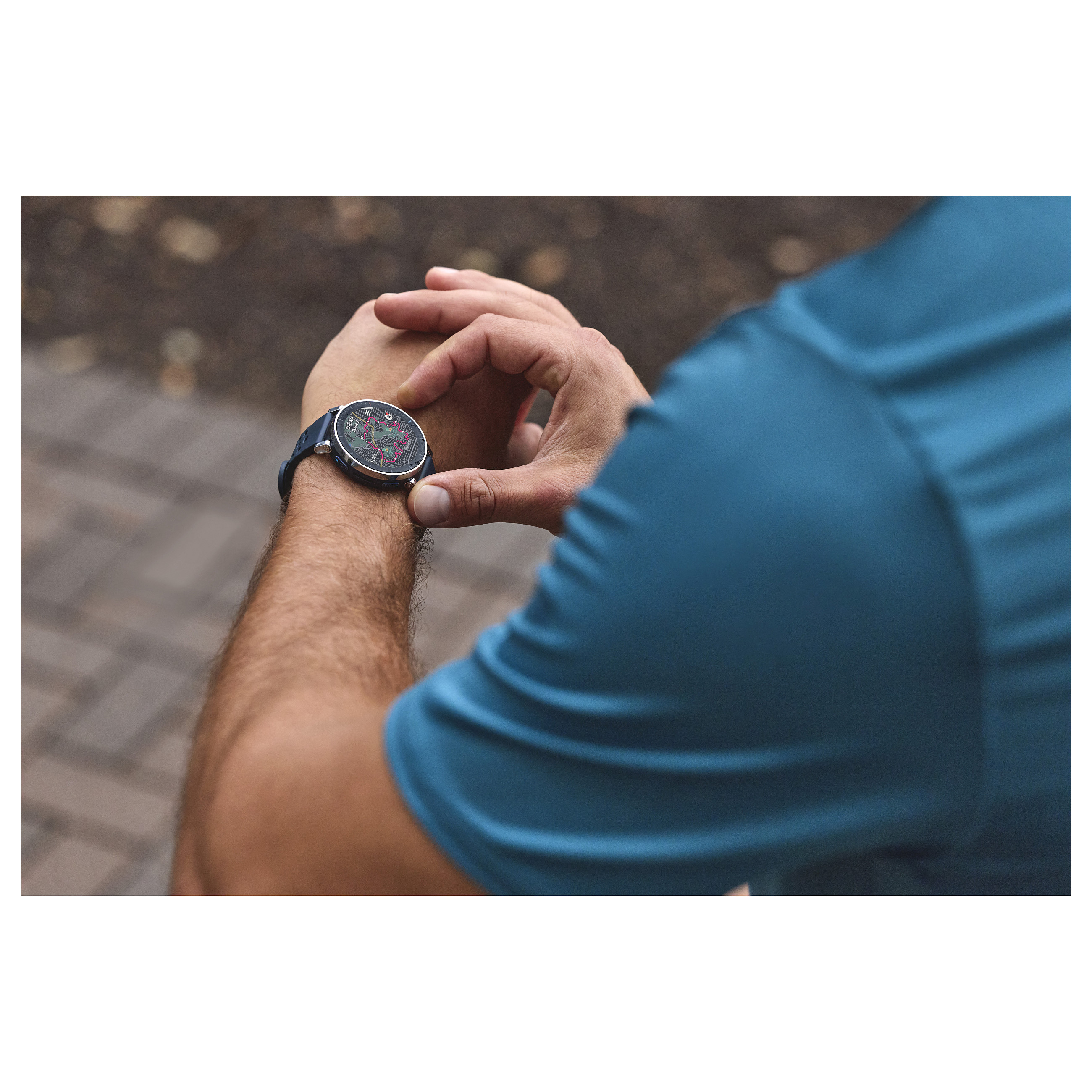 Orë e mençur Amazfit Active 3 Premium / HYROX Mode / 45mm – Blu e Errët - 16