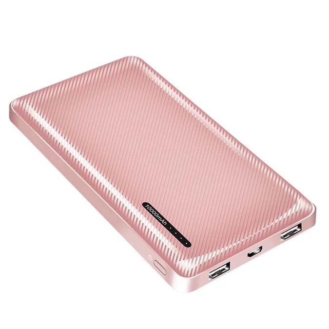 PowerBank LogiLink PA0328RRF / 10000mAh / 2x USB-A / USB-C / 12W / Fast Charging - Rose Gold - 3