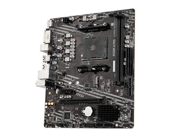 Pllakë Amë MSI A520M-A PRO / AM4 / A520 / DDR4 / mATX / Gigabit LAN