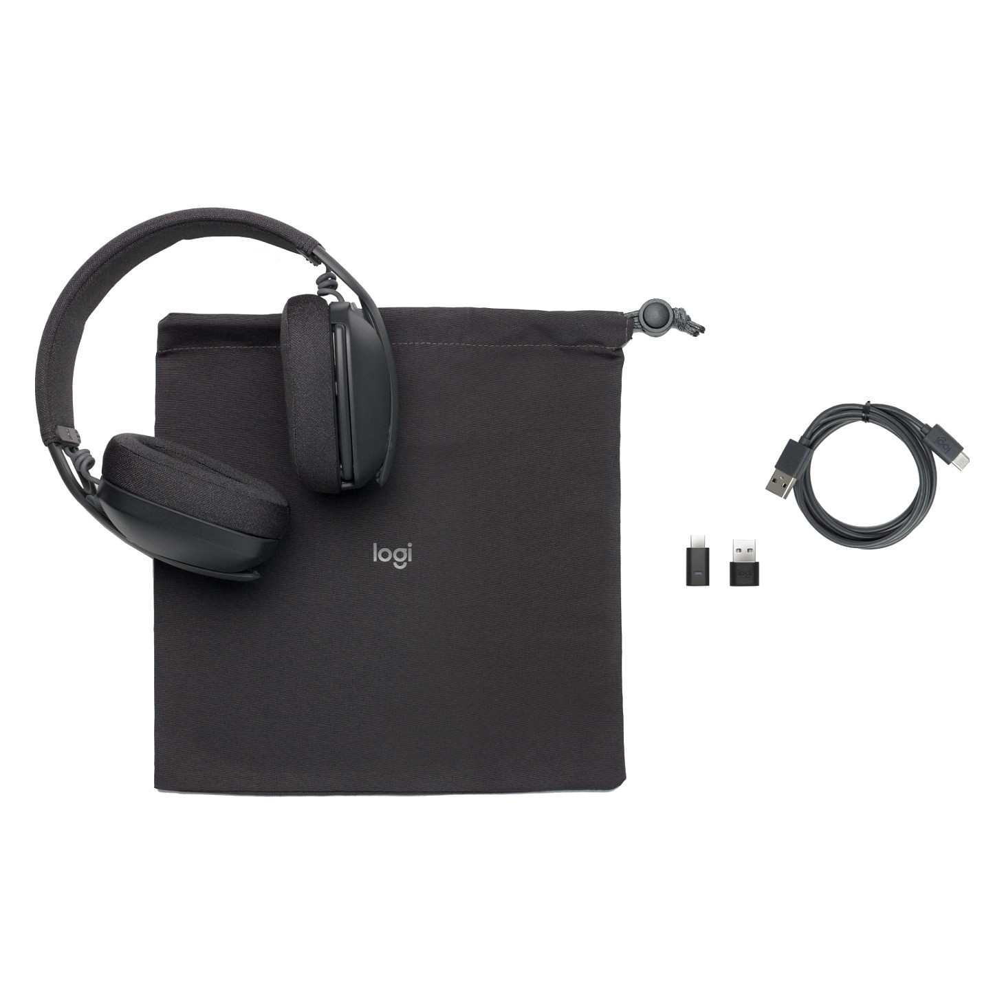 Kufje pa Kabllo Logitech Zone Vibe Wireless Full Size / Bluetooth & USB‑C Adapter / Teams Certified – Grafit - 4