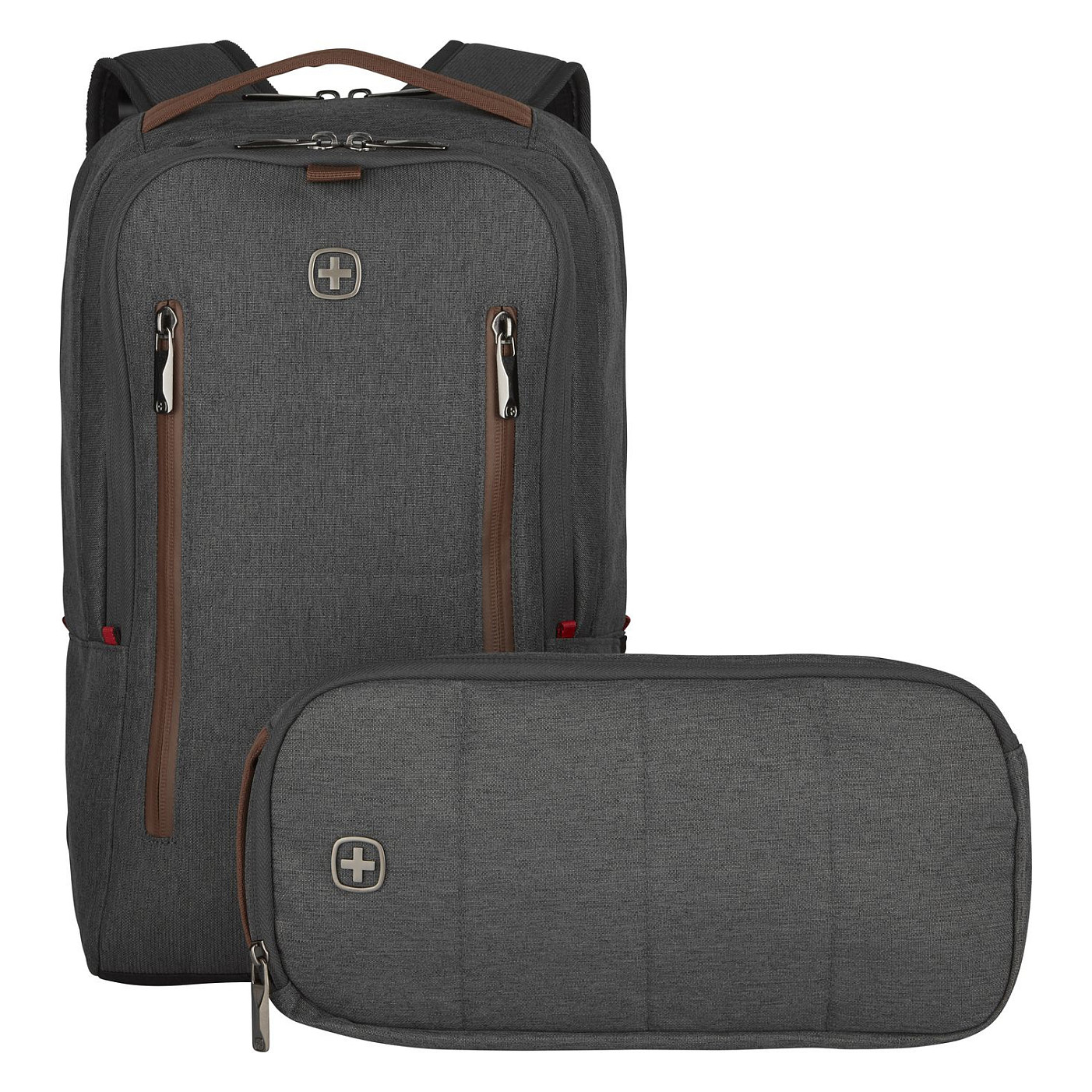 Çantë Wenger CityUpgrade 606489 / 16" / 15L / Laptop & Tablet / Crossbody Bag / Trolley Strap - Gri/Kafe