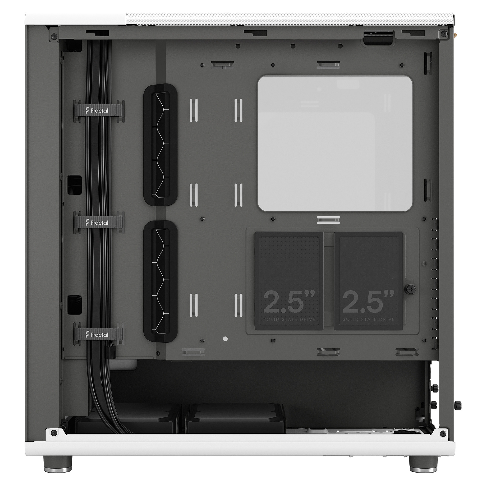 Kasë PC Fractal Design North / Midi Tower / ATX / 2x 140mm Fan - Bardhë - 10