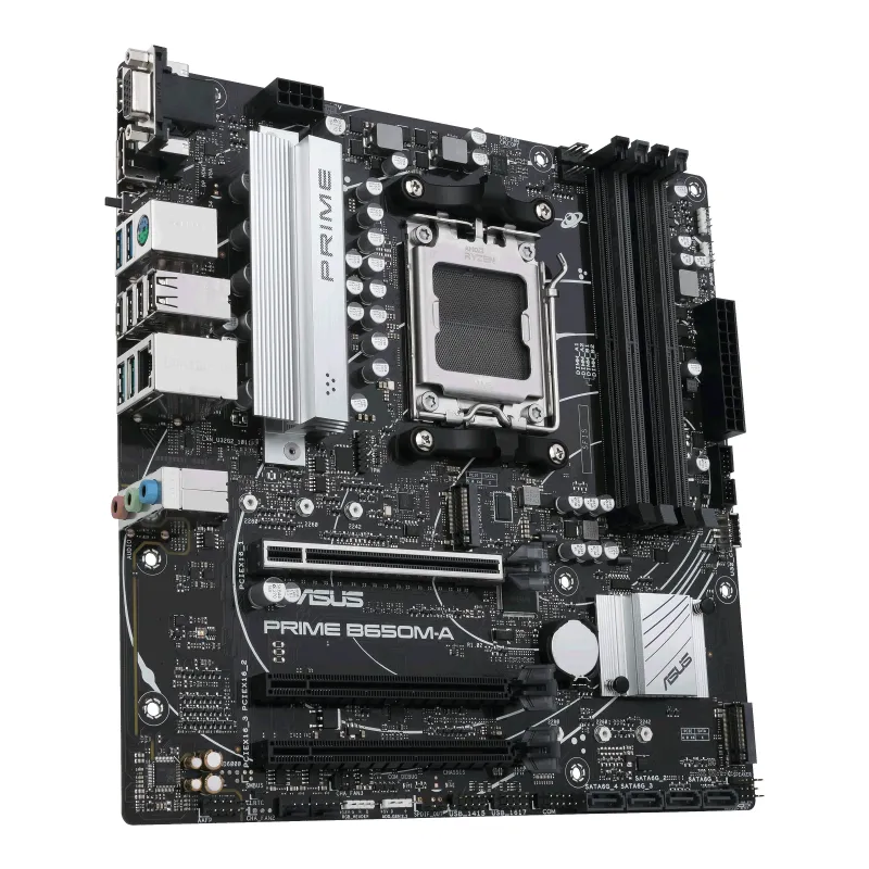 Pllakë Amë ASUS PRIME B650M-A / AMD AM5 / B650 / DDR5 / micro-ATX / 2.5GbE LAN - 5