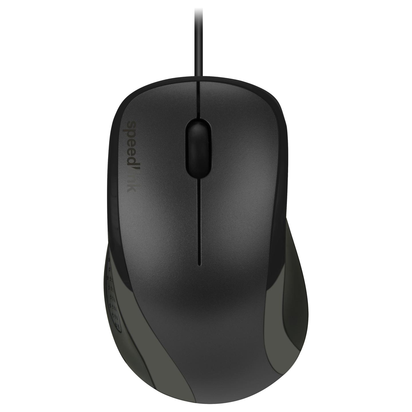 Maus me kabllo Speedlink KAPPA SL-610011-BK, 1000 DPI, 3 Butona, USB, Ergonomik - Zezë