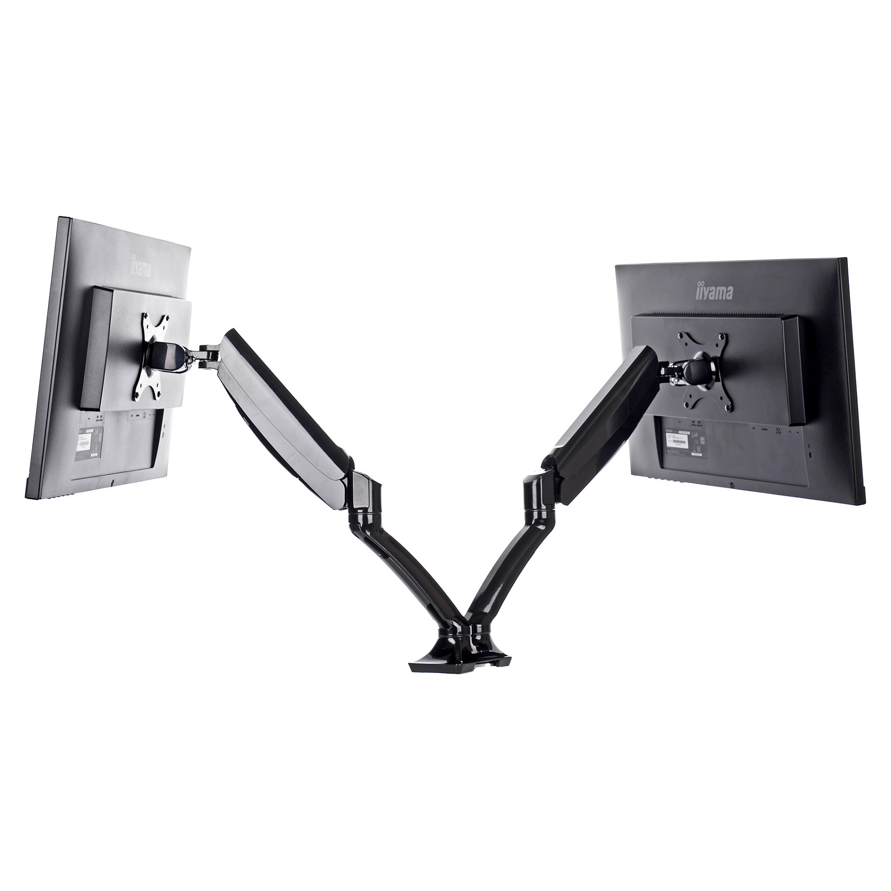 Mbajtëse për Monitor IIYAMA / Table Clamp Duo / 100x100 - Zezë - 7