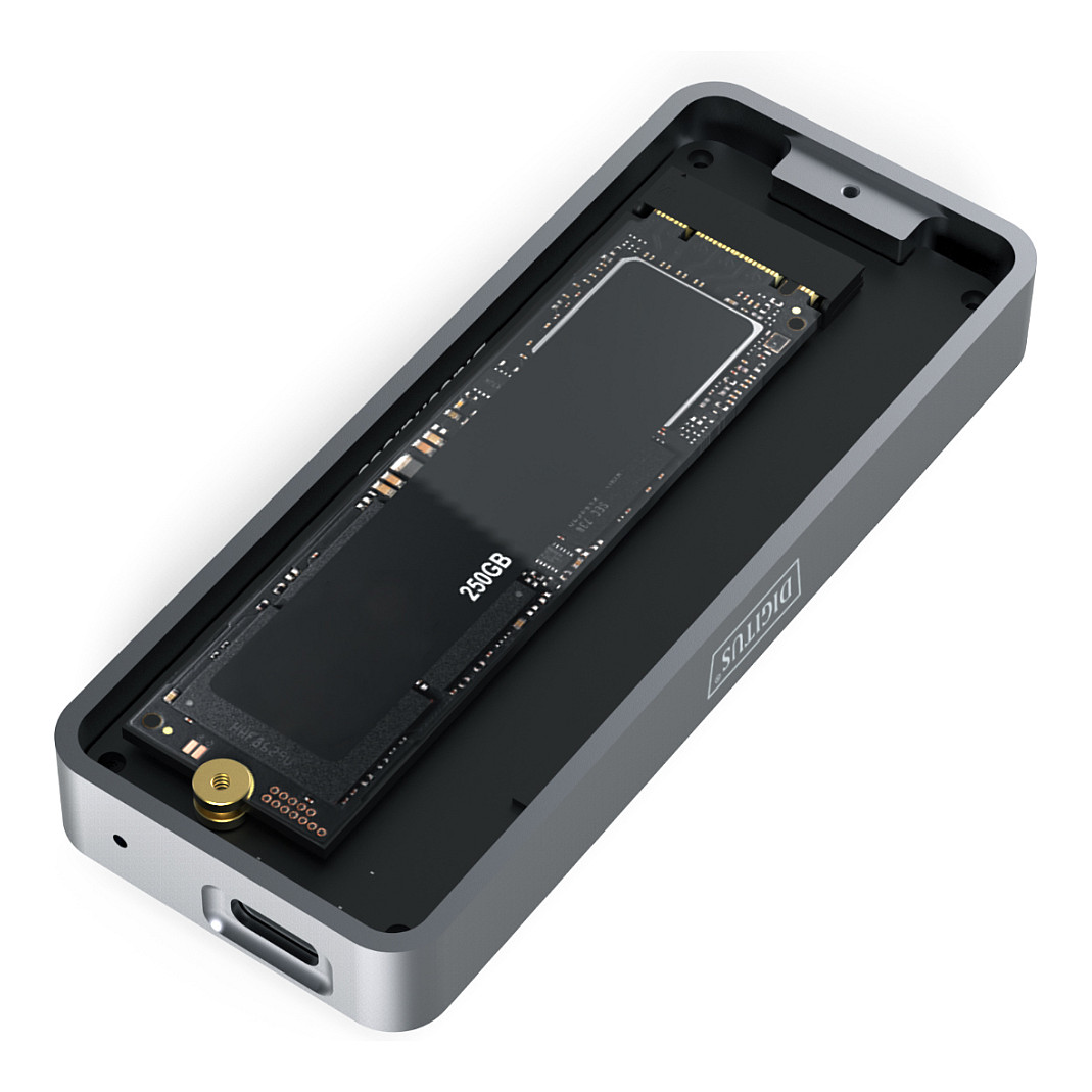 Këllëf për Disqe DIGITUS USB Enclosure for M.2 SSD – Includes Mounting Accessories - 2