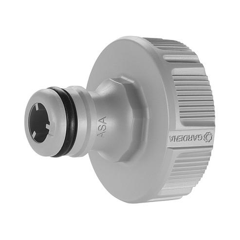 Lidhës për Rubinet Kopshti GARDENA, 33.3mm (G 1"), Anti-Splash, Rezistent ndaj Ngricës - Hiri