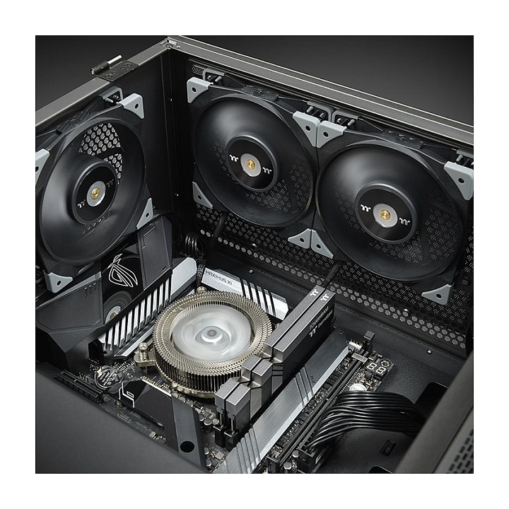 Ftohës për Kasë Thermaltake TOUGHFAN 12 Performance / 120mm / PWM / 500–2000 RPM / 2-Pack - Zezë - 6
