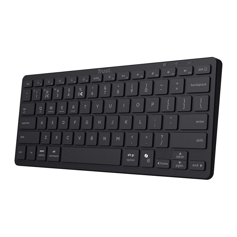 Tastierë pa kabllo Trust Nado II, Bluetooth, 75%, QWERTZ Gjerman, 13 Taste Multimediale - Zezë - 2