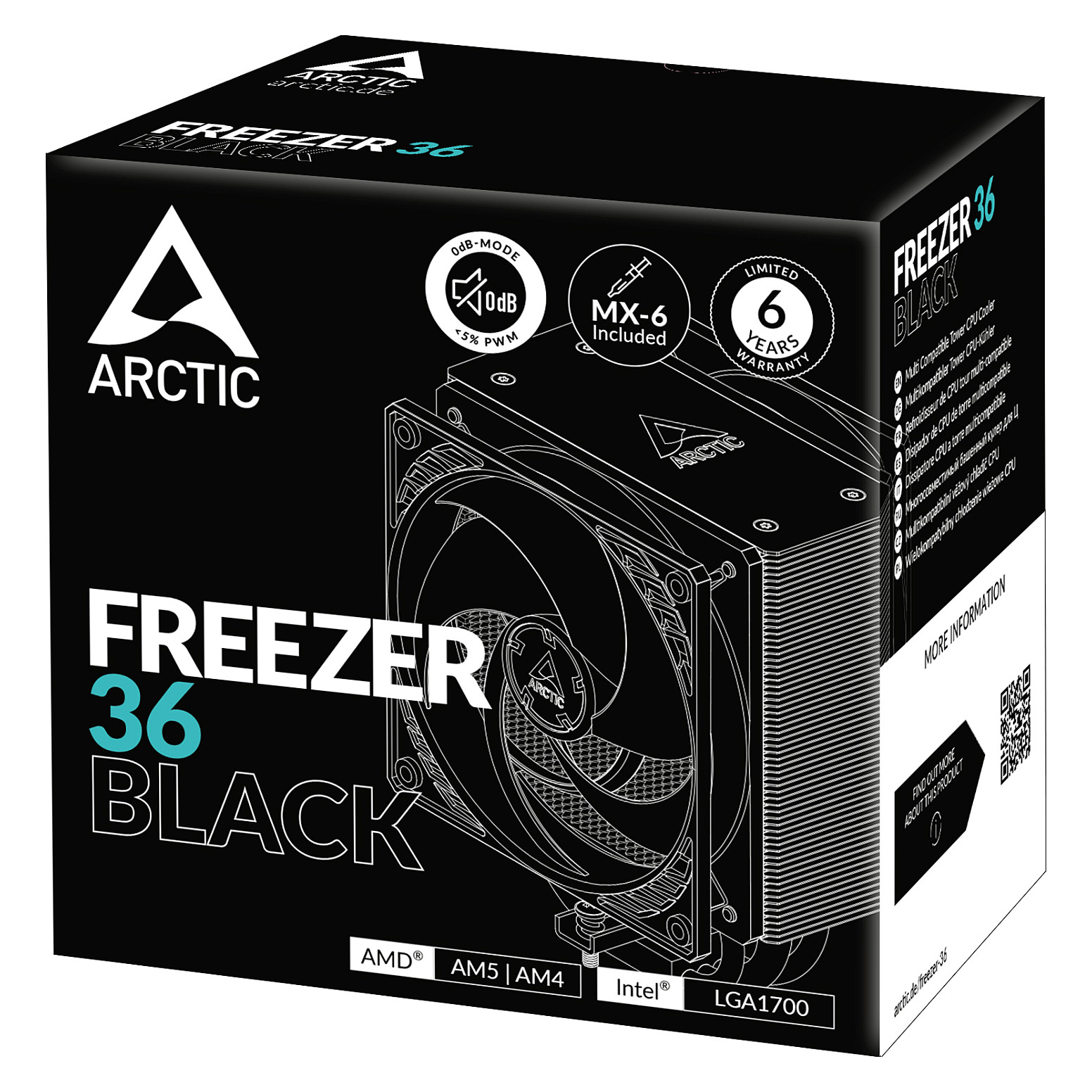 Ftohës për procesor K Cooler Arctic Freezer 36 - Black - 6