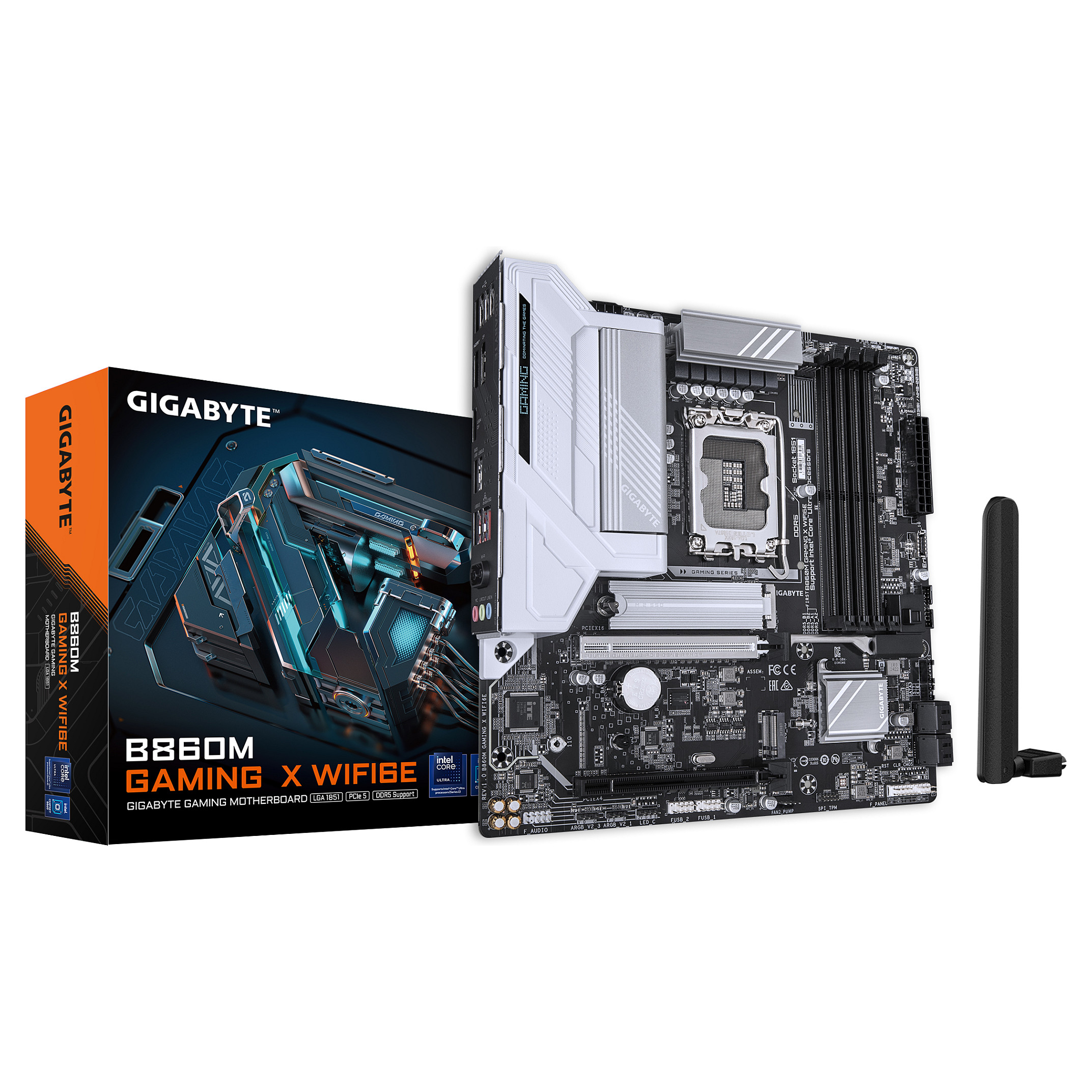 Pllakë amë Intel LGA1851 Gigabyte B860M GAMING X WIFI6E - 1