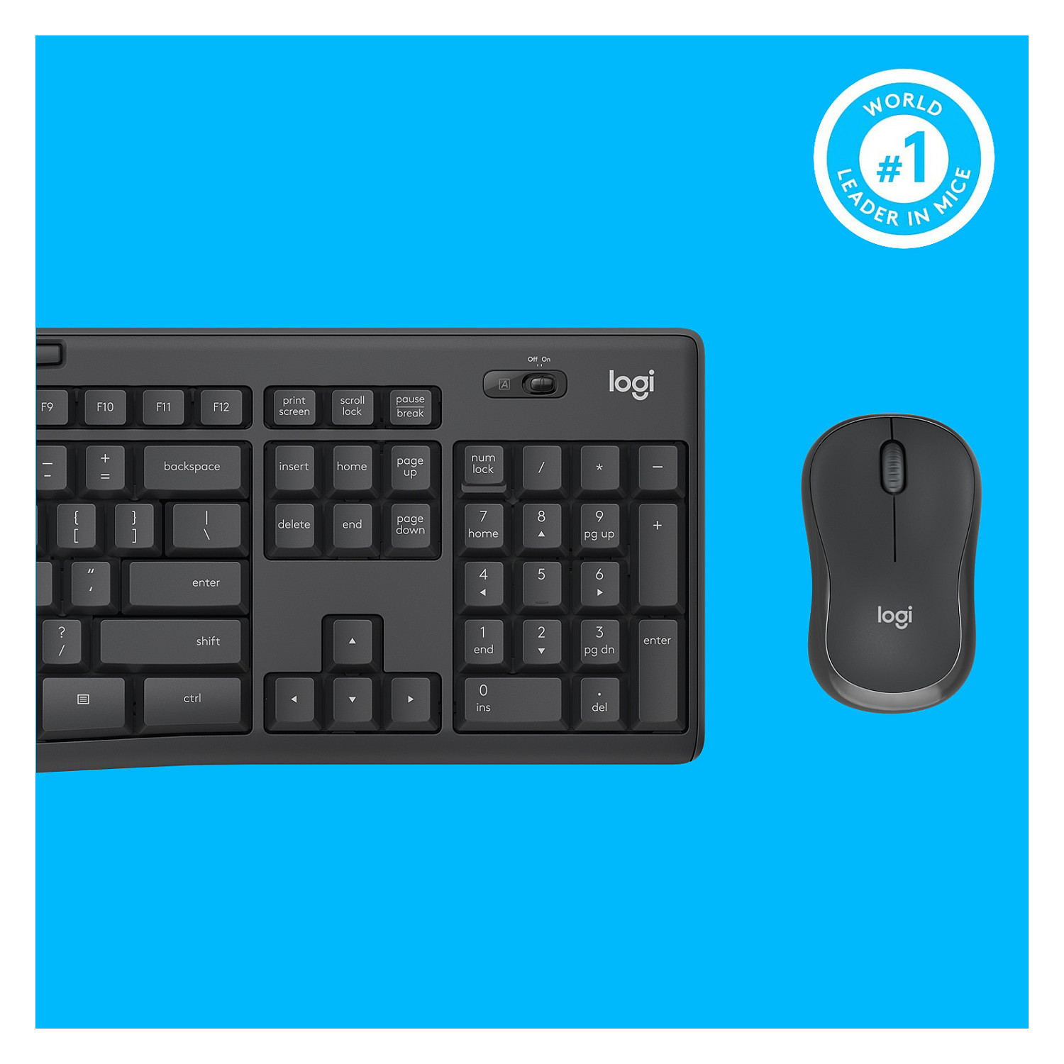 Set Tastierë dhe Maus Logitech MK295 Silent wireless Combo Graphite QWERTY US - 8