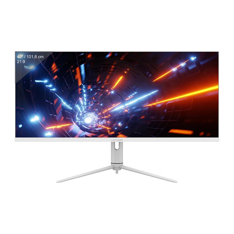 Monitor Gaming LC-Power LC-M40-UWQHD-144 / 40″ / UWQHD IPS-ADS / 144 Hz / 4 ms / DP 1.4 + HDMI 2.0 + USB-C - Bardhë