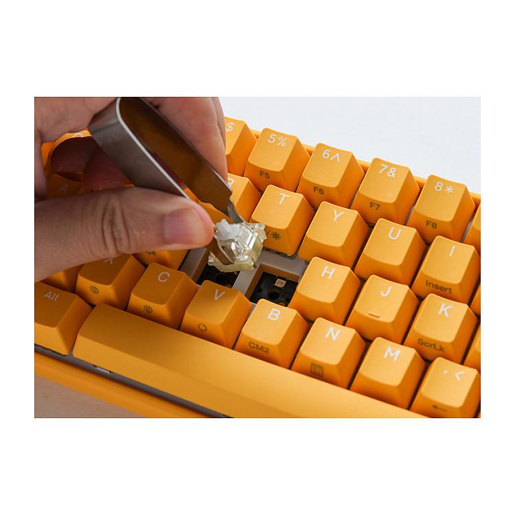 Tastierë Gaming Ducky One 3 Yellow Mini 60% / Mekanike / Cherry MX Red / Hot-Swap / RGB / USB-C / 1000Hz - Verdhë - 4