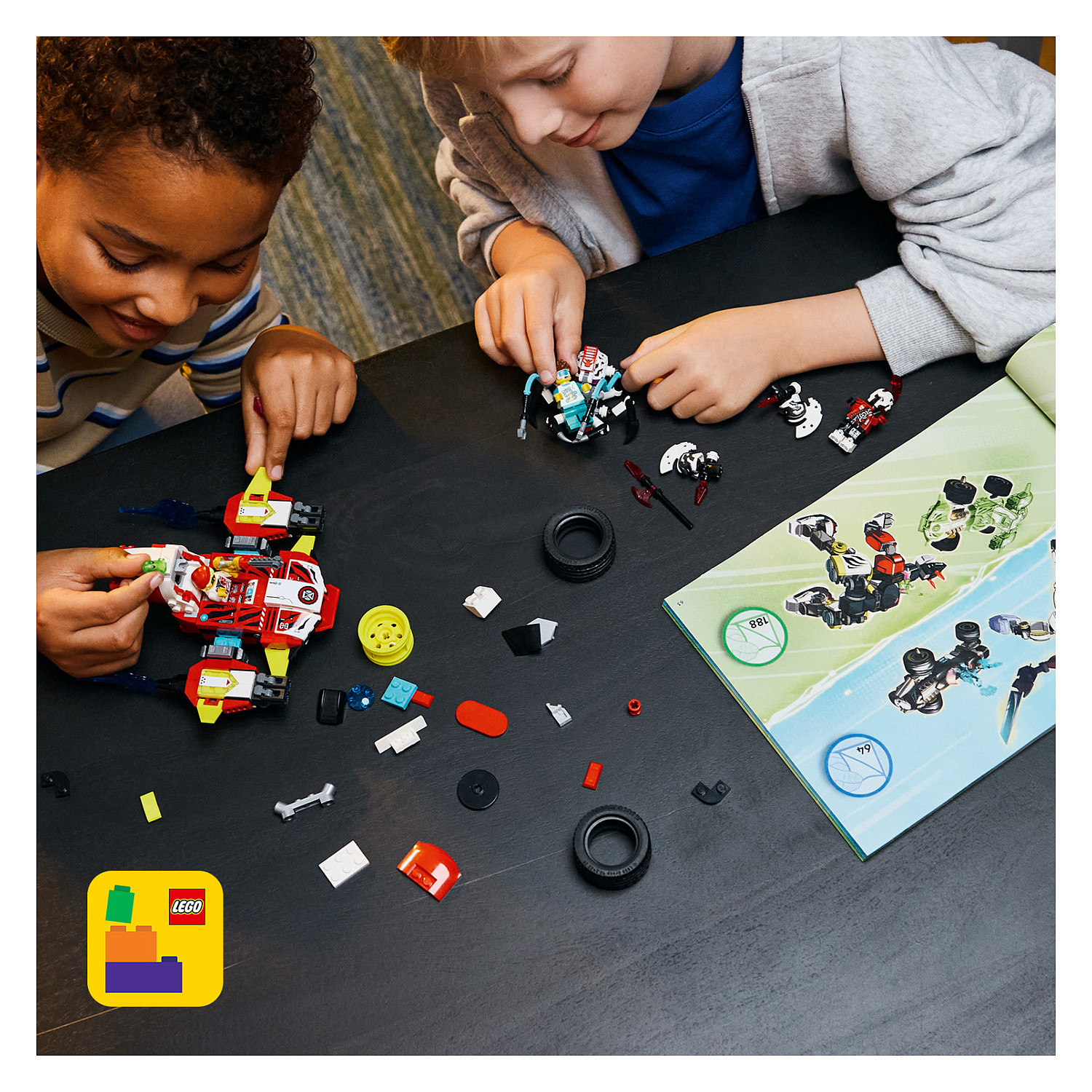 LEGO 71497 DREAMZzz Cooper's Tiger Mech & Zero's Hot Rod Car - 10