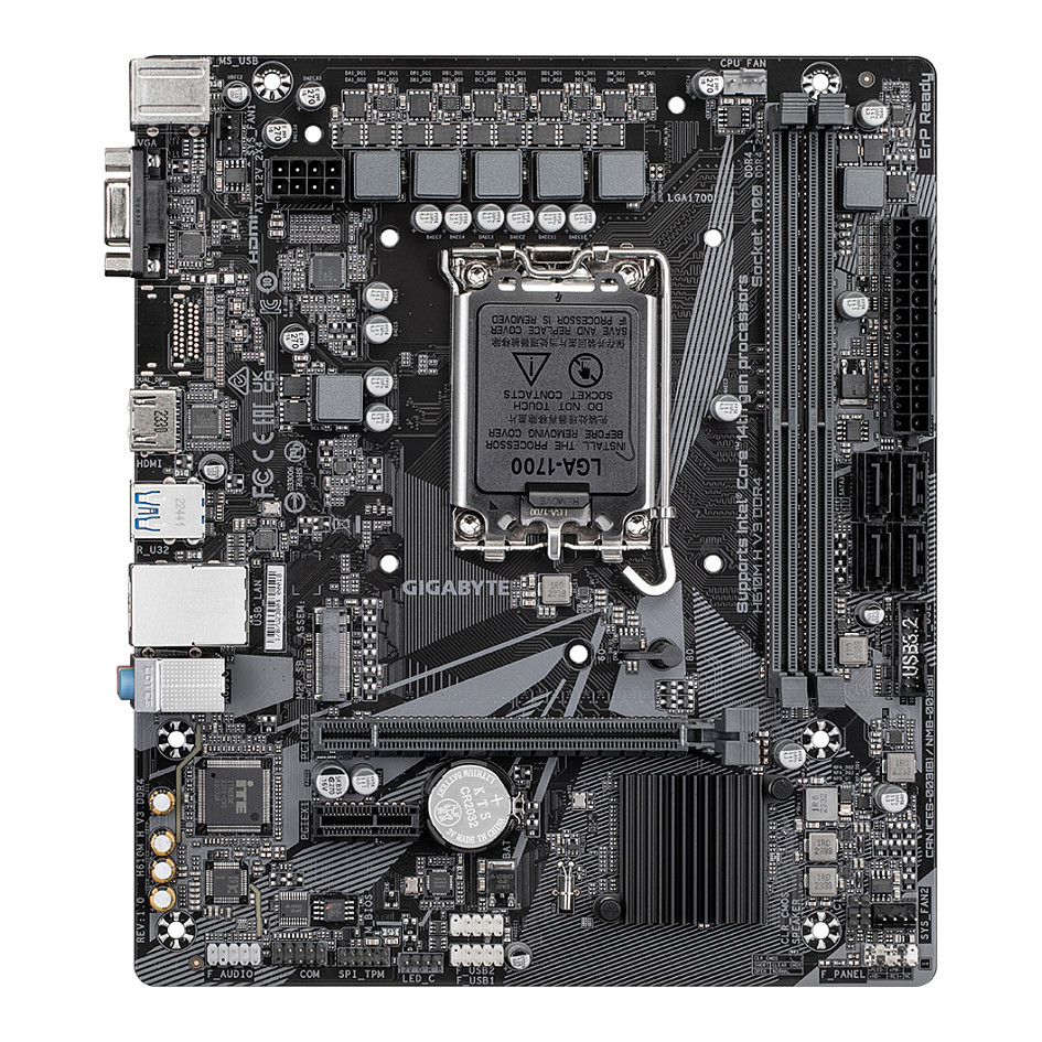 Pllakë Amë MB Intel Gigabyte H610M H V3 / LGA 1700 / DDR4 / HDMI+VGA - 2