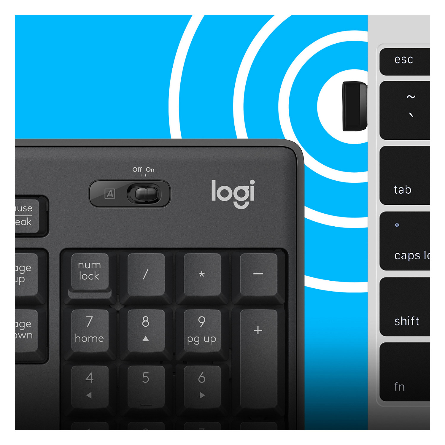 Set Tastierë dhe Maus Logitech MK295 Silent wireless Combo Graphite QWERTY US - 5