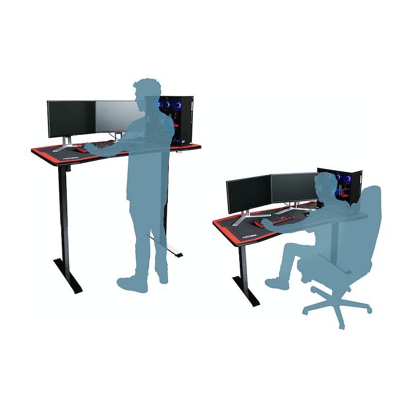 Karrige Nitro Concepts Gaming Tisch D16E Carbon Zezë 1600x800 - elektrisch höhenverstellbar - 5