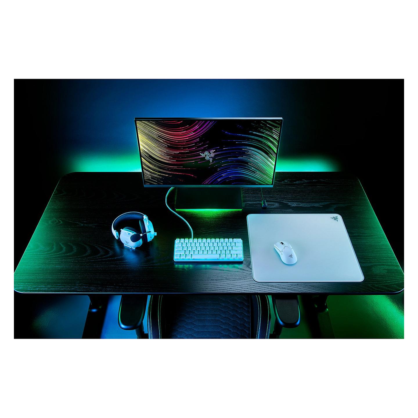 Mauspad Gaming Razer Atlas, Xham i Temperuar, 400 x 450 x 4mm, Sipërfaqe Ultra e Lëmuar, Bazë Antirrëshqitëse - Bardhë - 5