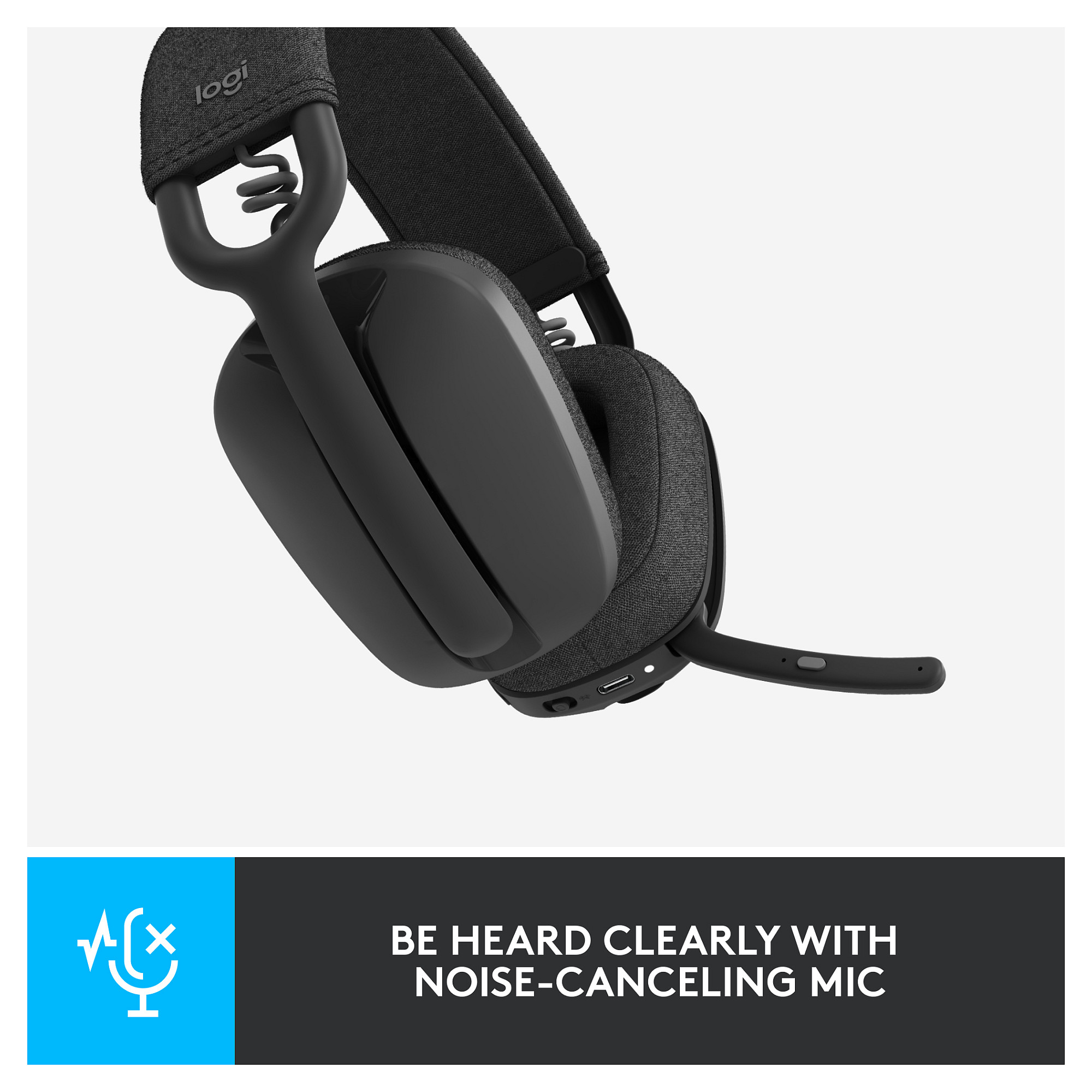 Kufje pa Kabllo Logitech / Zone Vibe 100 - Zezë - 10