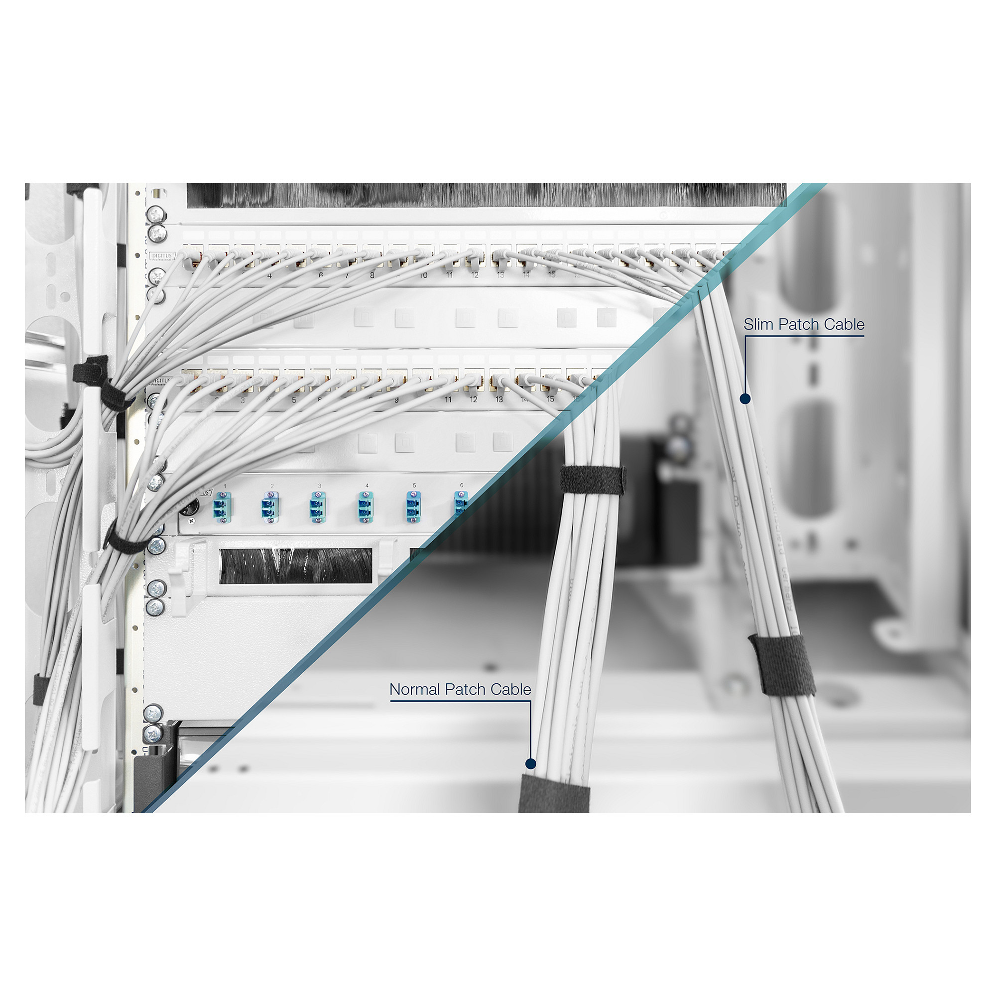 Kabllo për Rrjet DIGITUS CAT 6A U/FTP Slim / 1m – Gri - 3